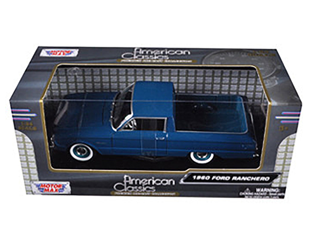 1960 Ford Falcon Ranchero Pickup Blue 1/24 Diecast Model Car by Motormax