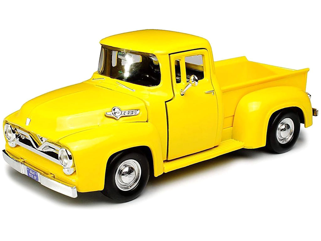 1955 Ford F-100 Pickup Truck Yellow 1/24 Diecast Model Car by Motormax - image 2