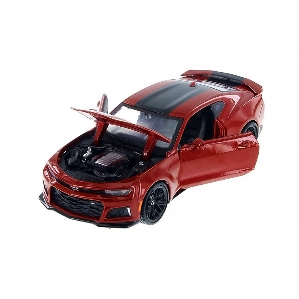 2017 Chevrolet Camaro ZL1 Burgundy 1/24 Diecast Car Model by Motormax - image 3