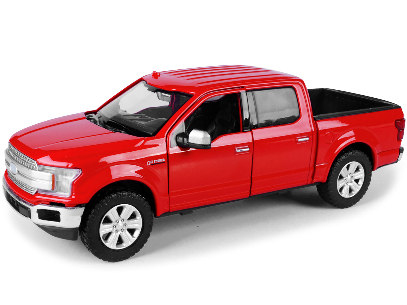2019 Ford F-150 Lariat Crew Cab Pickup Truck Red 1/24-1/27 Diecast Model Car by Motormax - image 3
