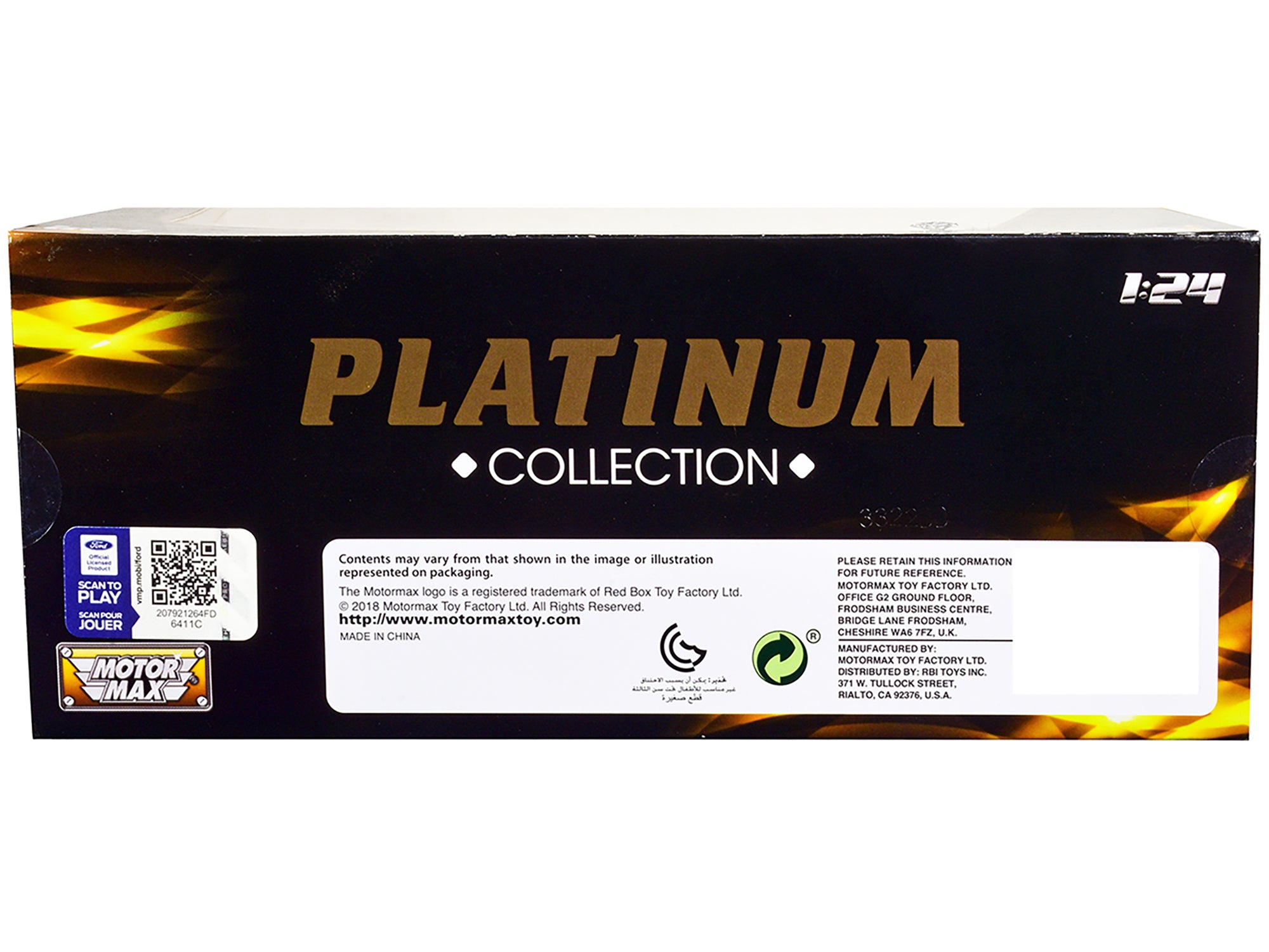1931 Ford Model AA Pickup Truck Cream and Black "Platinum Collection" Series 1/24 Diecast Model Car by Motormax - image 2