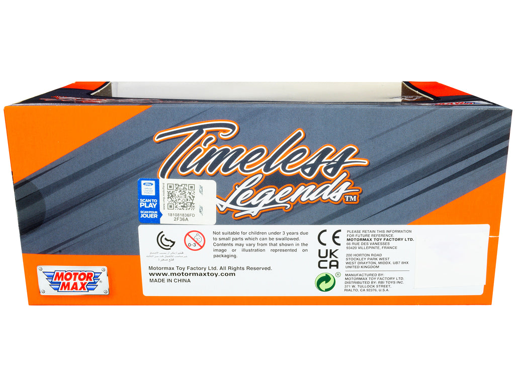 1942-47 Ford "Jailbar" Pickup Truck Gray and Black "Timeless Legends" Series 1/24 Diecast Model Car by Motormax - image 2