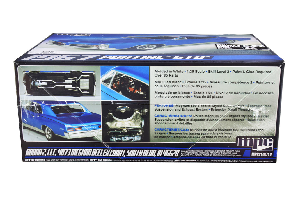 Skill 2 Model Kit 1967 Pontiac GTO 1/25 Scale Model by MPC - image 3