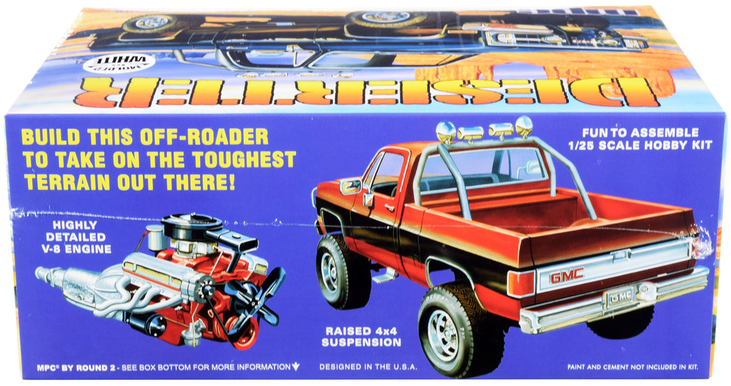 Skill 2 Model Kit 1984 GMC Pickup Truck (Molded in White) "Deserter" 1/25 Scale Model by MPC - image 2