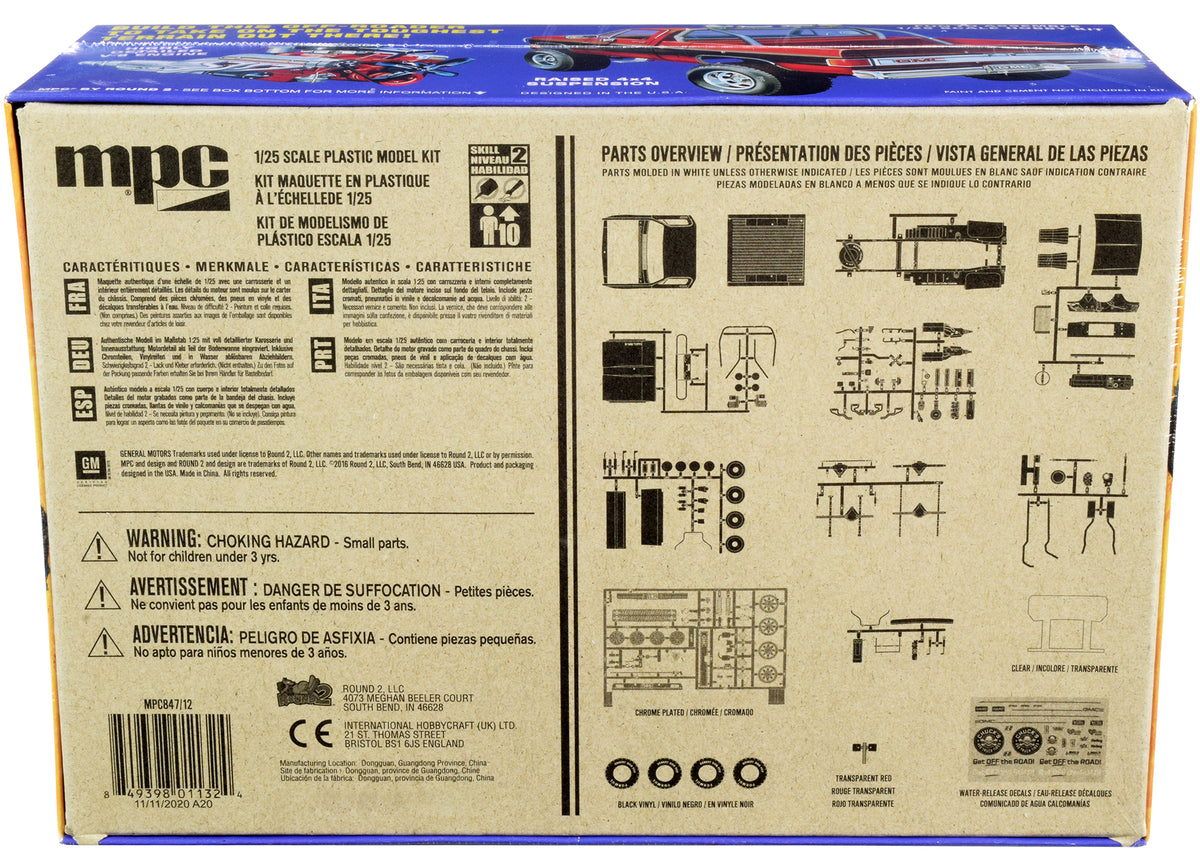 Skill 2 Model Kit 1984 GMC Pickup Truck (Molded in White) "Deserter" 1/25 Scale Model by MPC - image 4