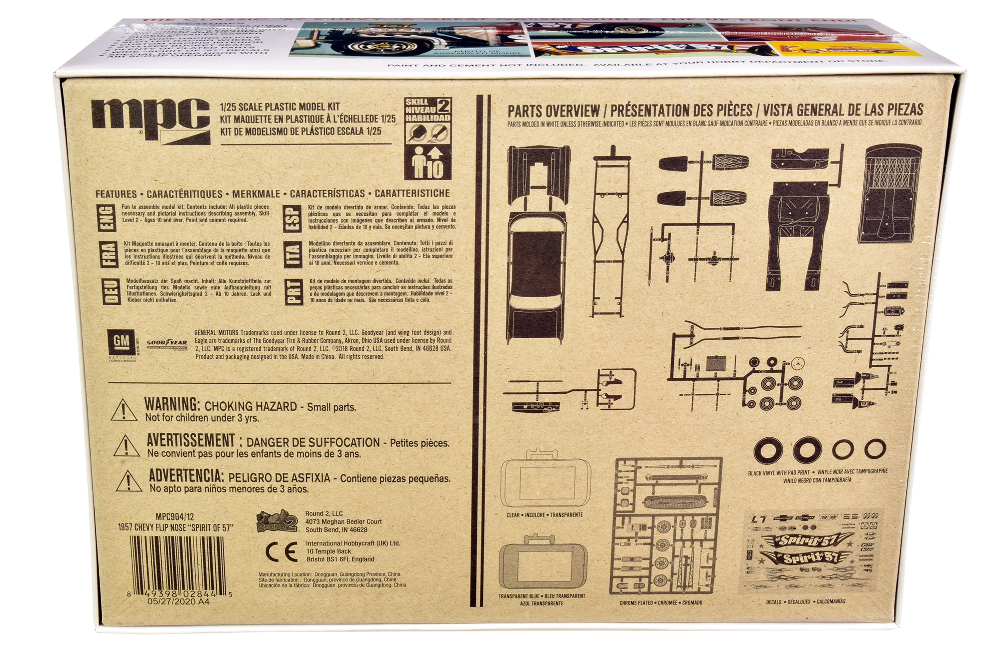 Skill 2 Model Kit 1957 Chevrolet Gasser Flip Nose "Spirit of 57" 1/25 Scale Model by MPC - image 4