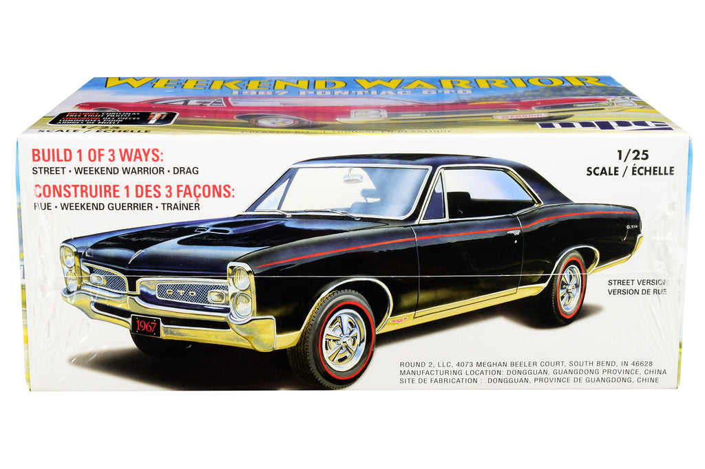 Skill 3 Model Kit 1967 Pontiac GTO "Weekend Warrior" 3 in 1 Kit 1/25 Scale Model by MPC - image 3