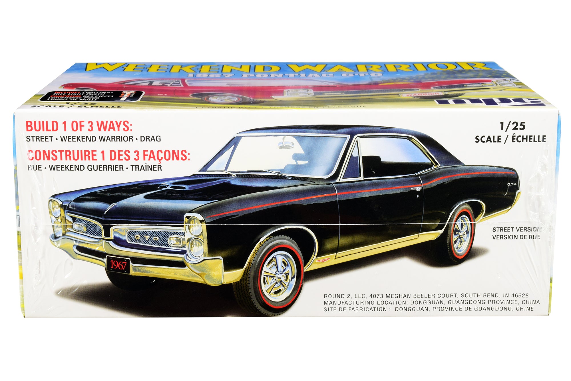 Skill 3 Model Kit 1967 Pontiac GTO "Weekend Warrior" 3 in 1 Kit 1/25 Scale Model by MPC - image 3