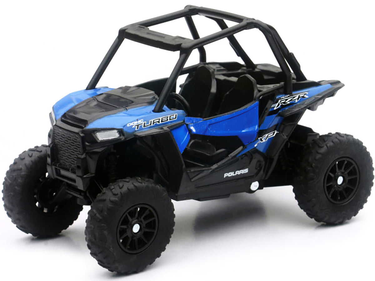 Polaris RZR XP Turbo DOHC Mini ATV Blue and Black Diecast Model by New Ray - image 2