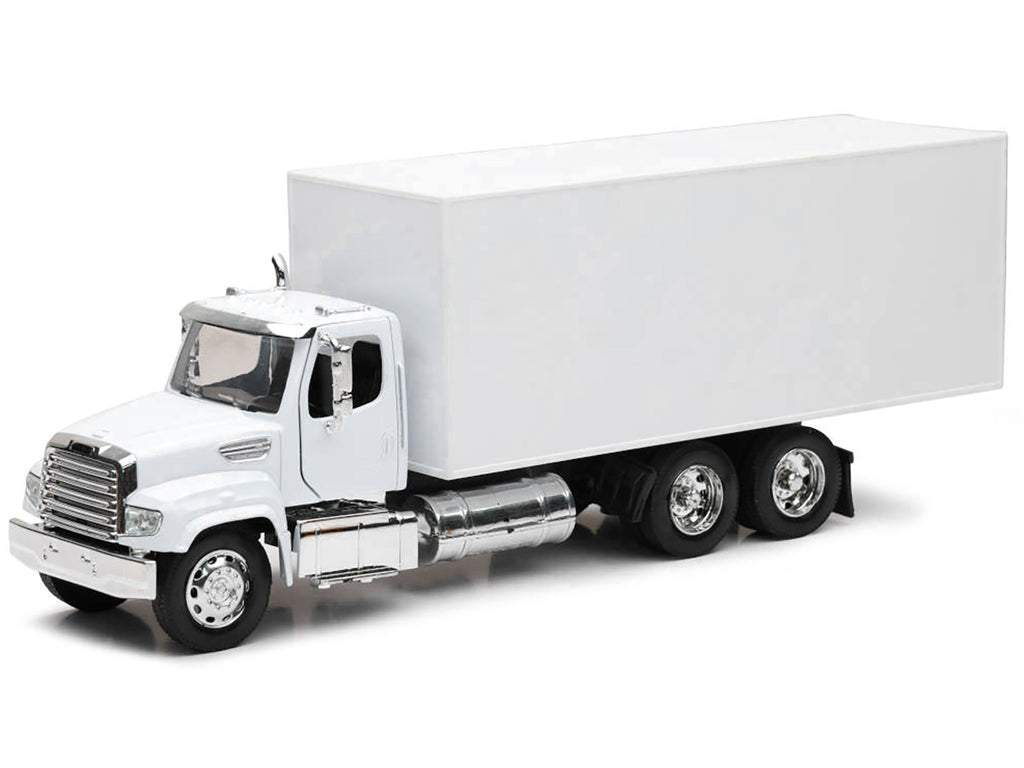 Freightliner 114SD Box Truck White "Long Haul Trucker" Series 1/32 Diecast Model by New Ray - image 2