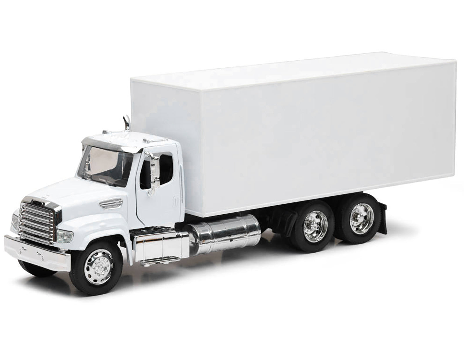 Freightliner 114SD Box Truck White "Long Haul Trucker" Series 1/32 Diecast Model by New Ray - image 2