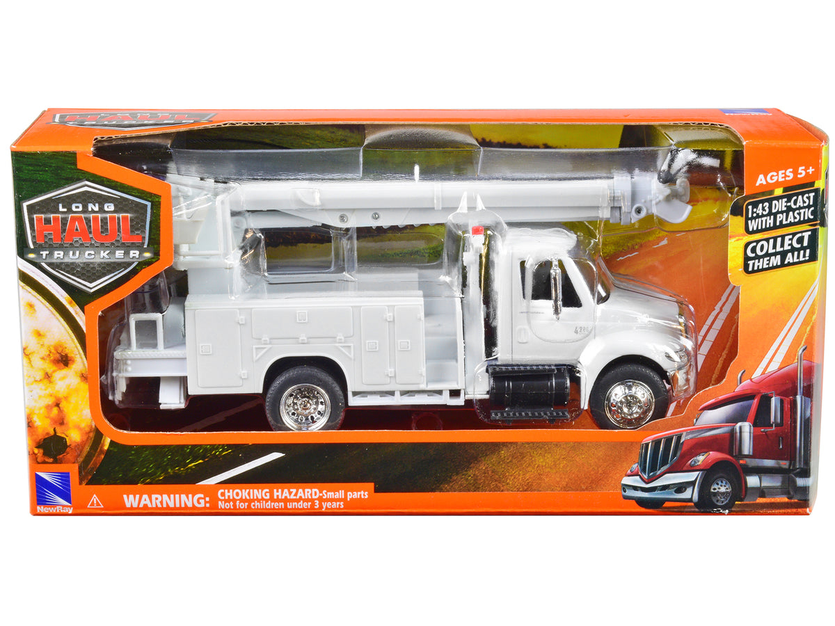 International 4200 Digger Service Truck White "Long Haul Trucker" Series 1/43 Diecast Model by New Ray - image 3