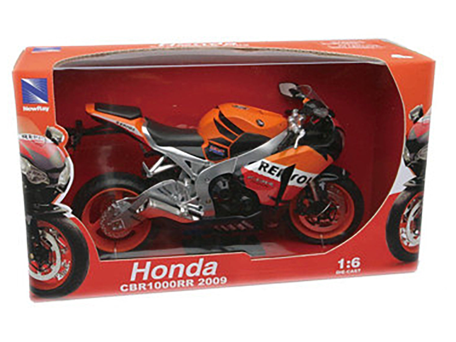 2009 Honda CBR1000RR "Repsol" 1/6 Diecast Motorcycle Model by New Ray - image 3