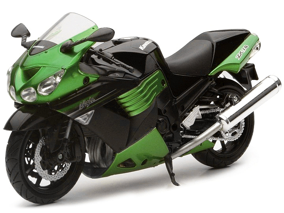 2011 Kawasaki ZX-14 Ninja Green Motorcycle Model 1/12 by New Ray - image 2