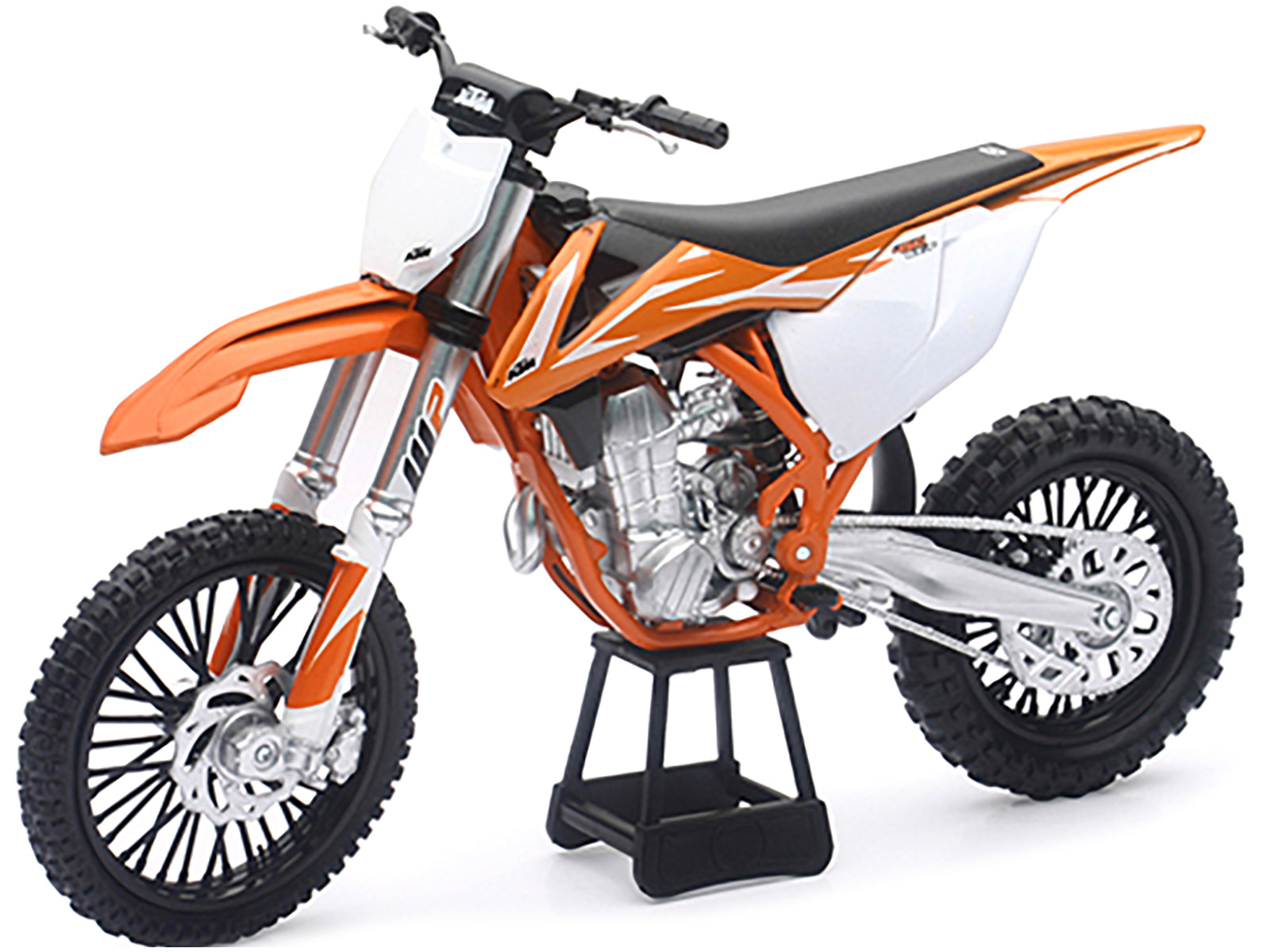 KTM 450 SX-F Dirt Bike Orange and White 1/10 Diecast Motorcycle Model by New Ray - image 2