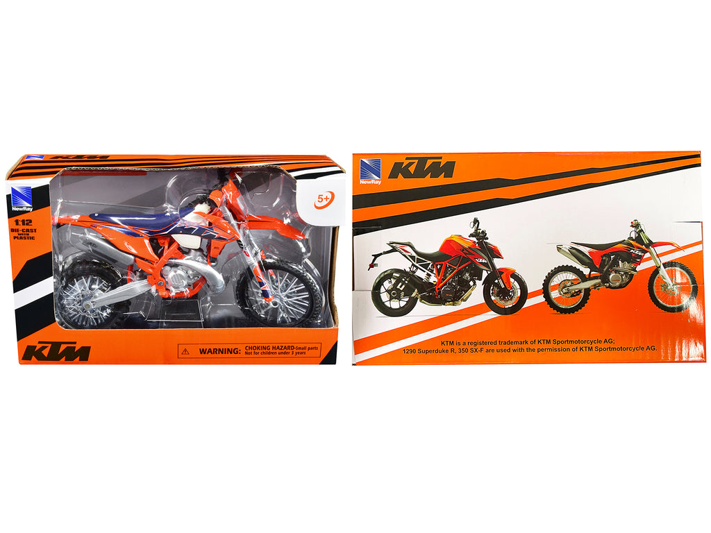 KTM 300 EXC-TPI Enduro Dirt Bike Motorcycle Orange 1/12 Diecast Model by New Ray - image 3