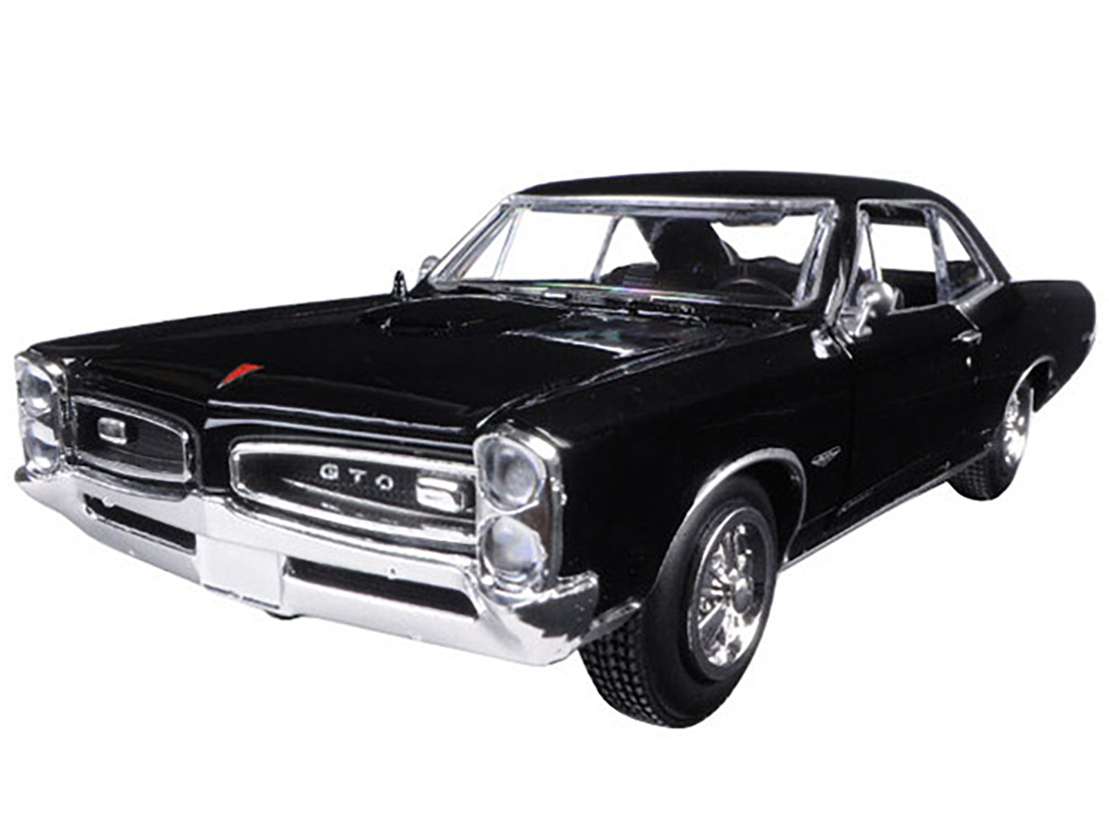 1966 Pontiac GTO Black "Muscle Car Collection" 1/25 Diecast Model Car by New Ray - image 2