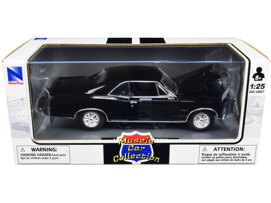 1966 Pontiac GTO Black "Muscle Car Collection" 1/25 Diecast Model Car by New Ray - image 3