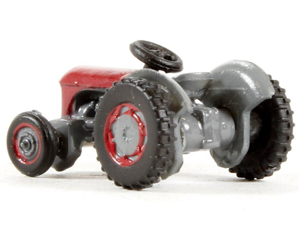 Ferguson Tractor Red and Gray 1/148 (N) Scale Diecast Model Car by Oxford Diecast - image 3