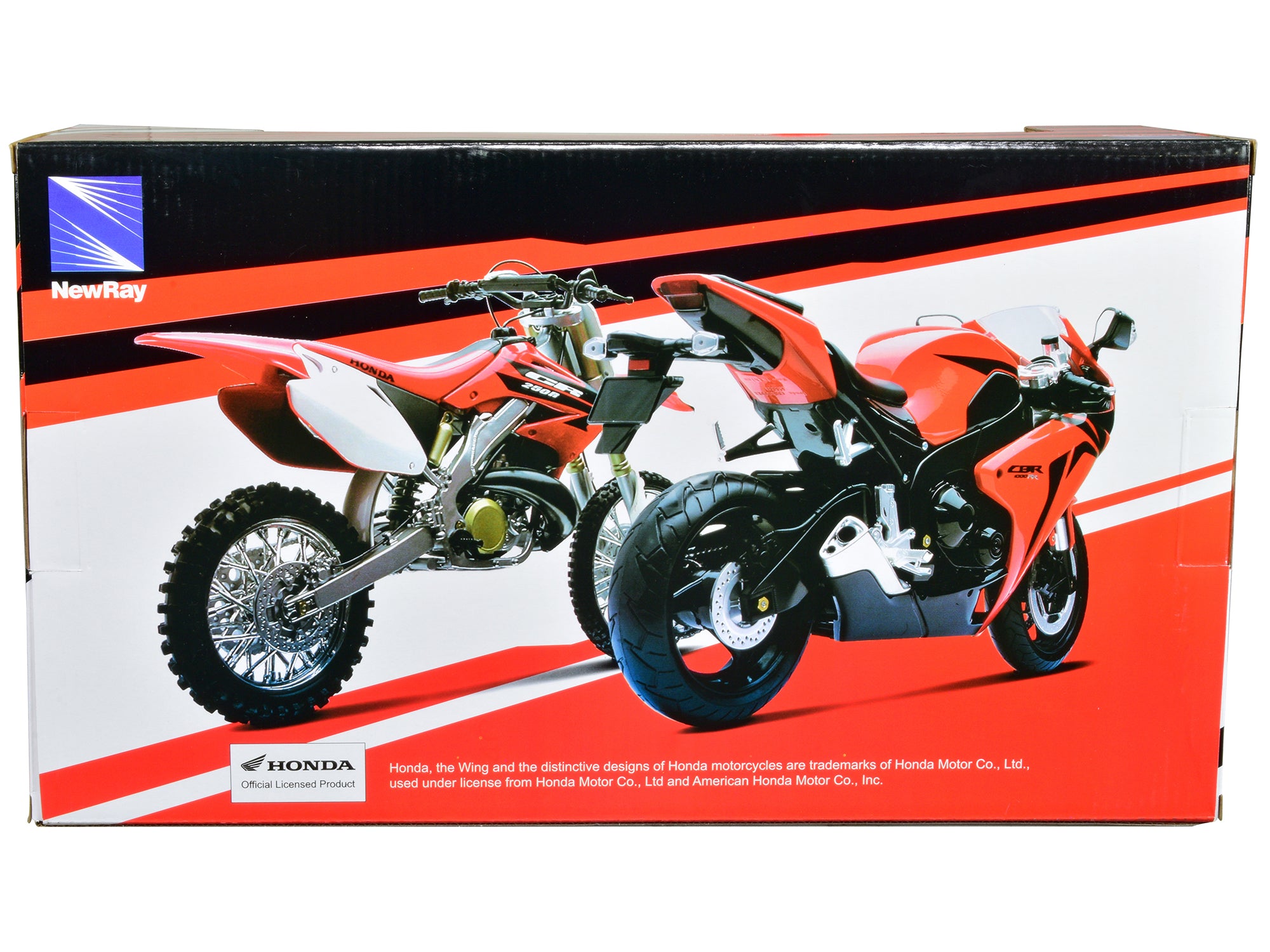 Honda CRF450R Dirt Bike Motorcycle Red and White 1/6 Diecast Model by New Ray - image 2