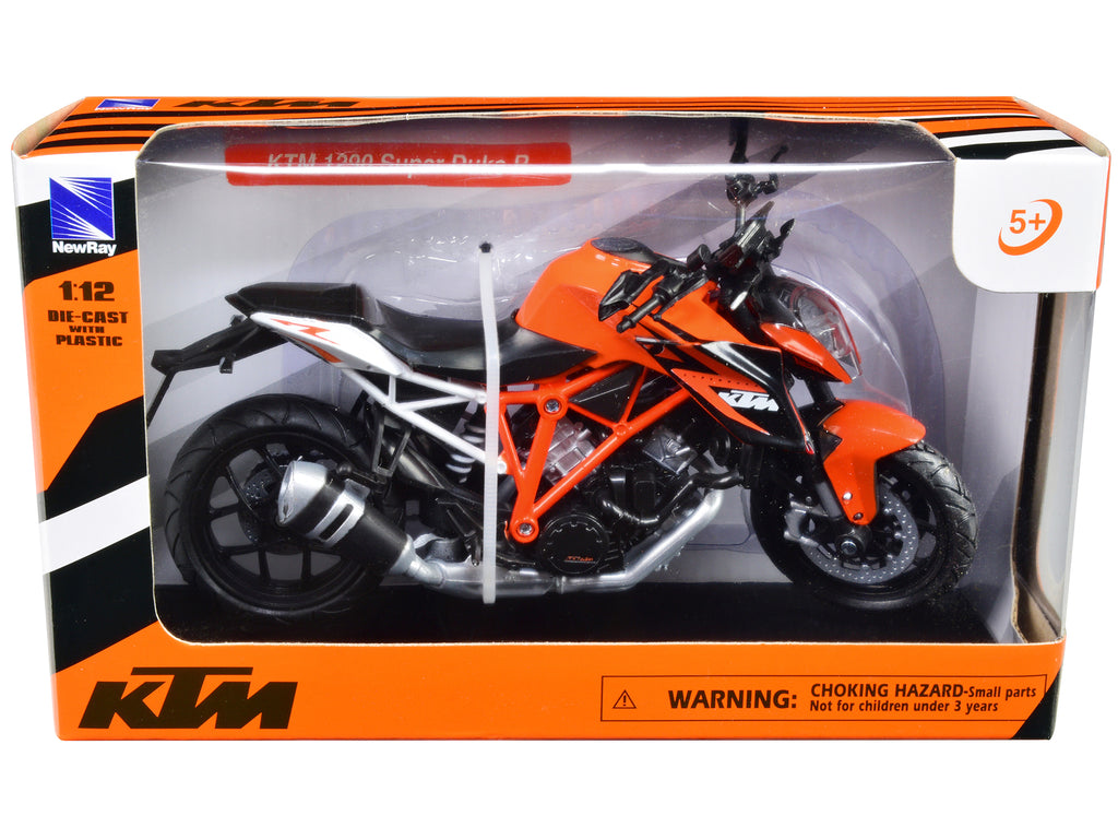 KTM 1290 Super Duke R Motorcycle Orange 1/12 Diecast Model by New Ray - image 3
