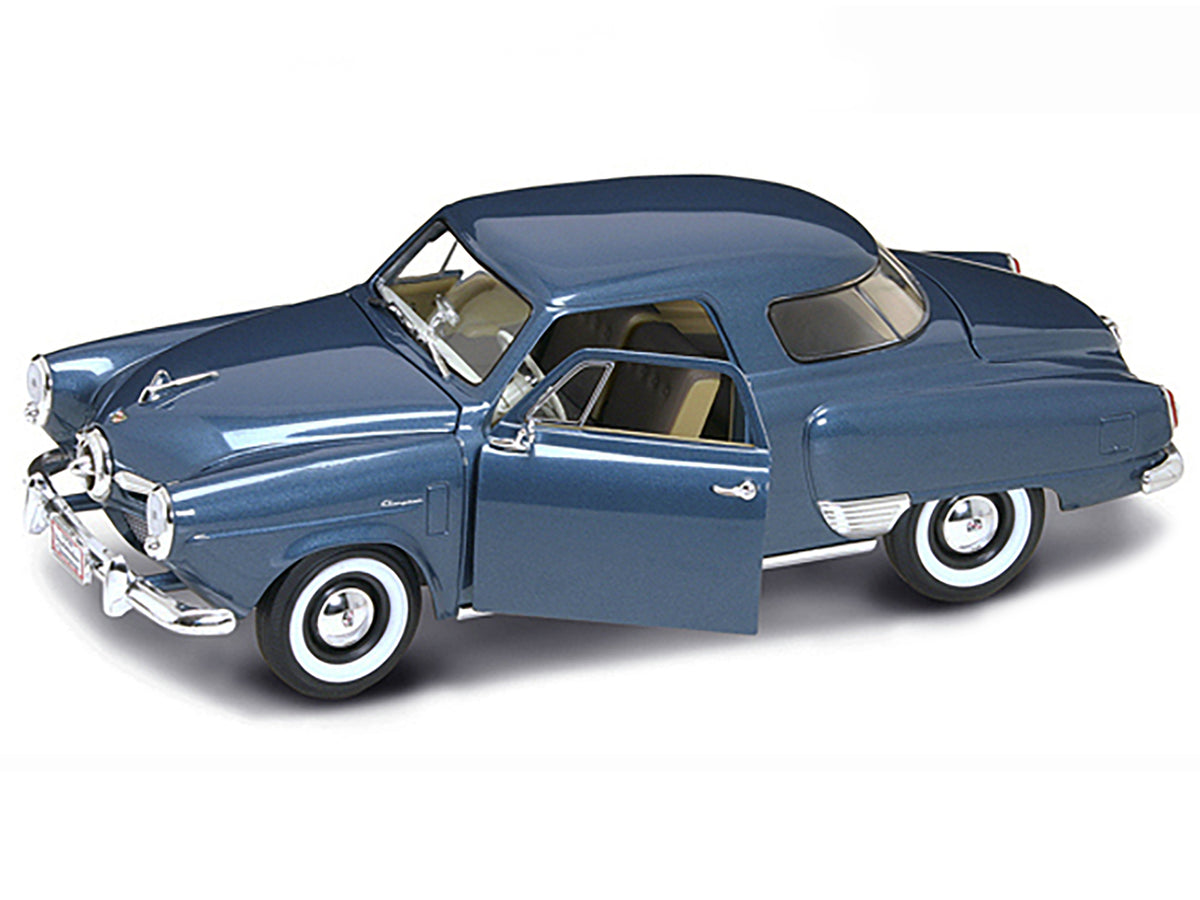 1950 Studebaker Champion Blue Metallic 1/18 Diecast Model Car by Road Signature - image 2