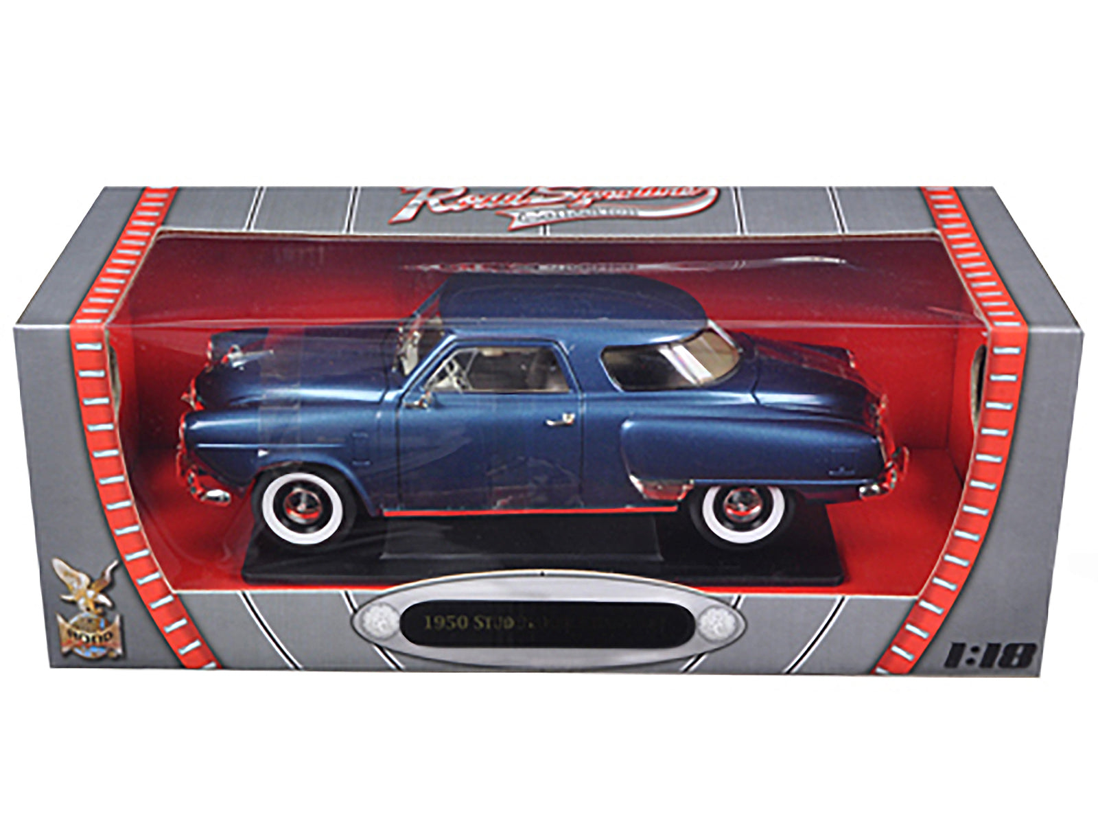 1950 Studebaker Champion Blue Metallic 1/18 Diecast Model Car by Road Signature - image 3