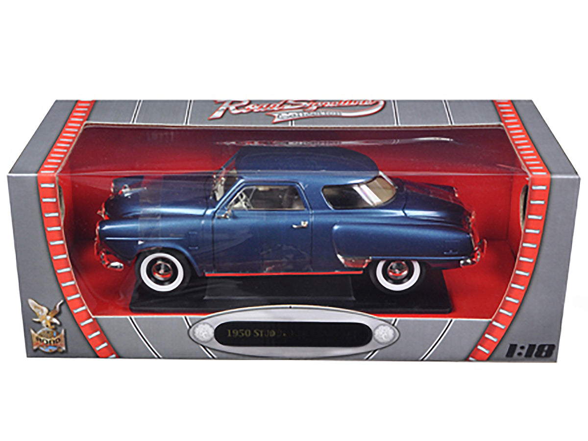 1950 Studebaker Champion Blue Metallic 1/18 Diecast Model Car by Road Signature - image 3