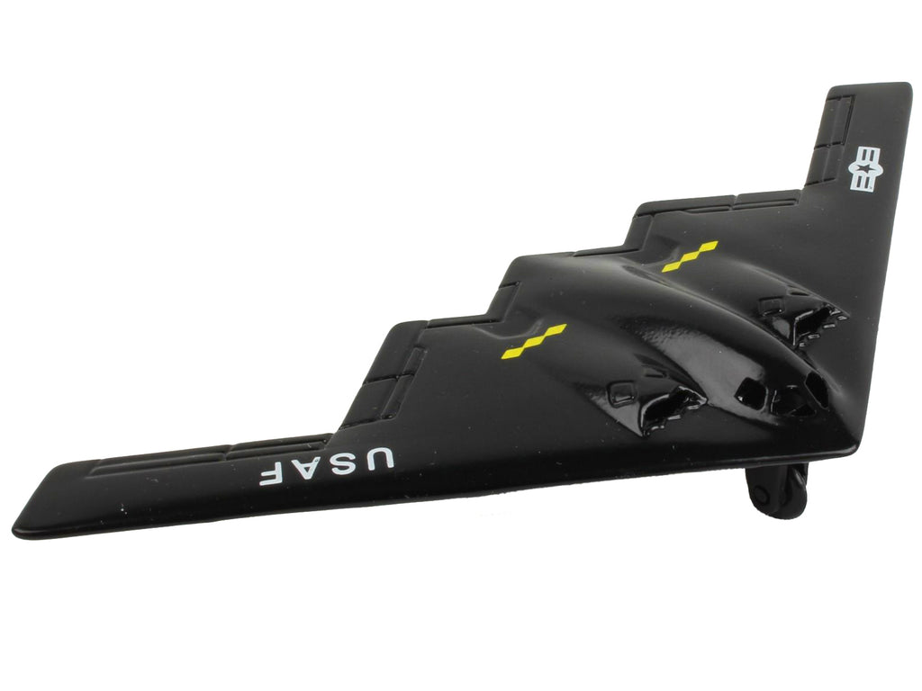 Northrop Grumman B-2 Spirit Stealth Aircraft Black "United States Air Force" with Runway Section Diecast Model Airplane by Runway24 - image 3