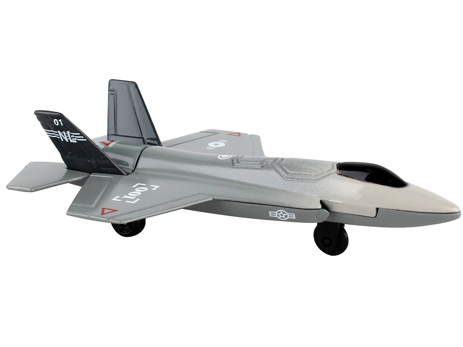 Lockheed Martin F-35 Lightning II Aircraft Gray "Joint Strike Fighter" with Runway Section Diecast Model Airplane by Runway24 - image 3