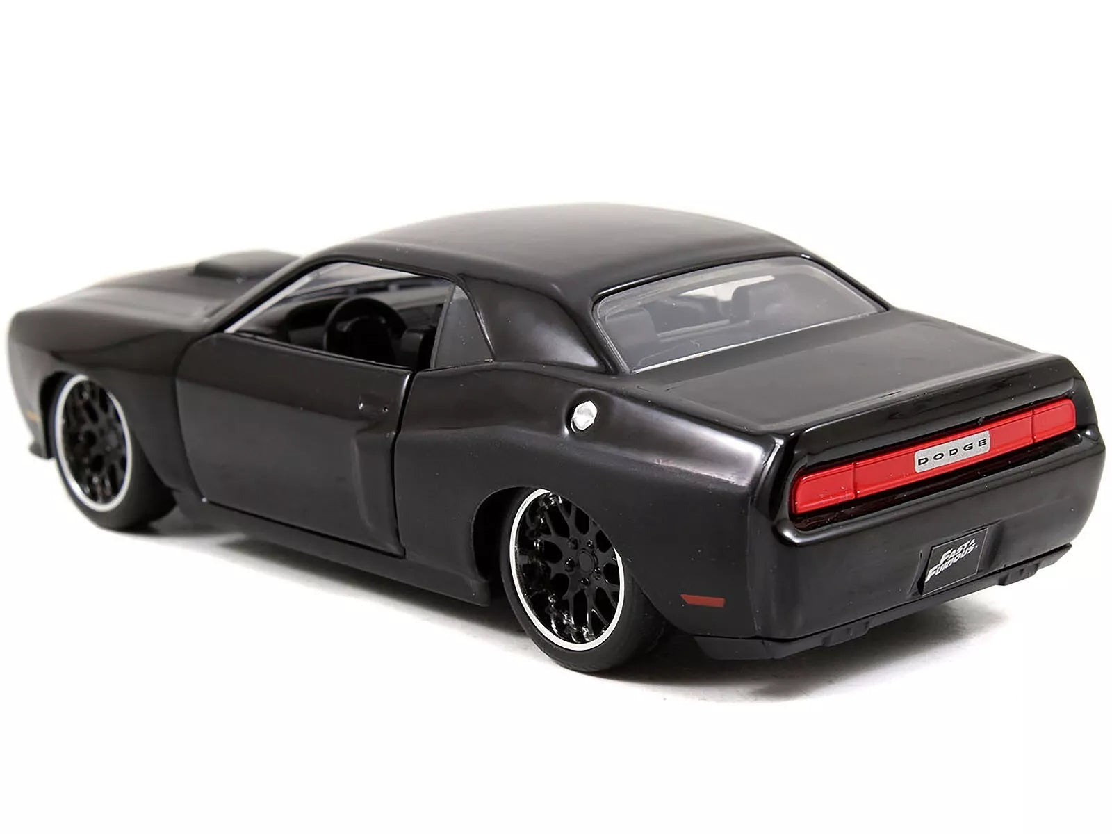 Dom's Dodge Challenger SRT8 Black "Fast & Furious" Movie 1/32 Diecast Model Car by Jada - image 3