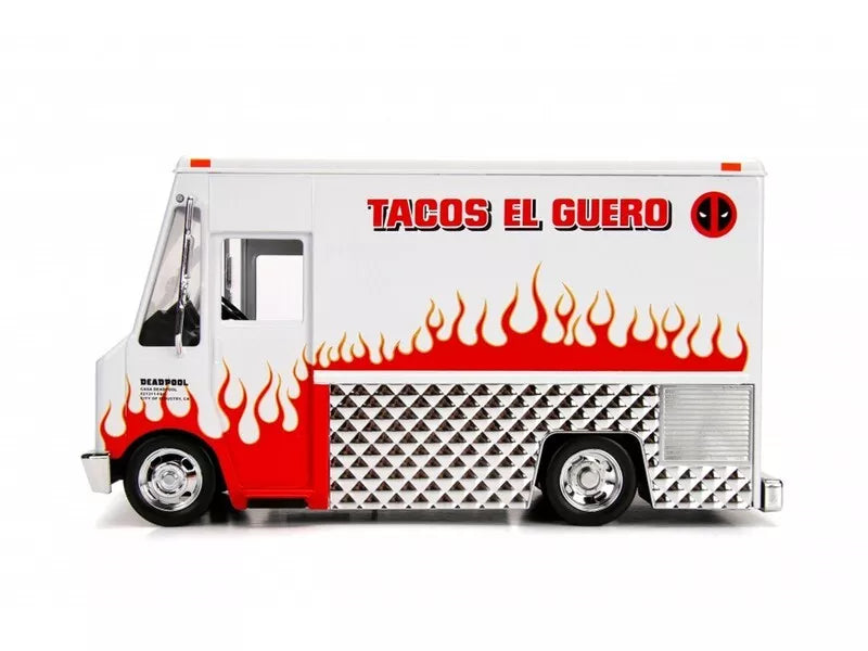 Deadpool Taco Truck with Deadpool Diecast Figurine "Marvel" Series 1/24 Diecast Model by Jada - image 4