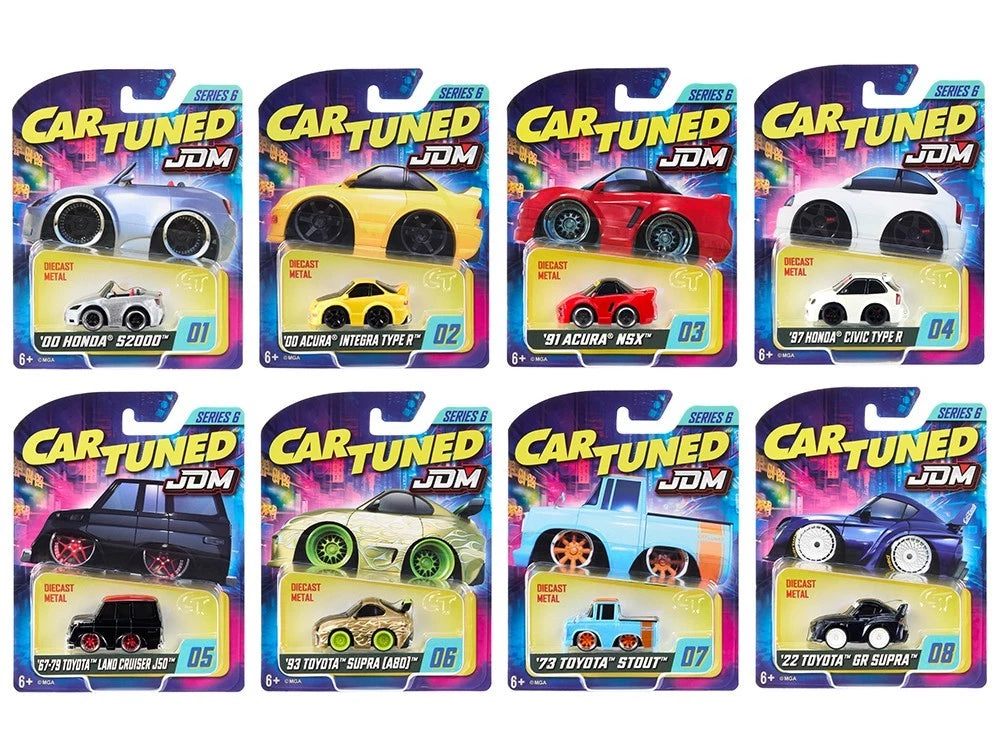JDM Tuners Series 6 Set of 8 Pieces Diecast Model Cars by CarTuned