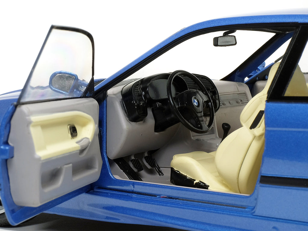 1994 BMW E36 M3 Blue Estoril Metallic 1/18 Diecast Model Car by Solido - image 3