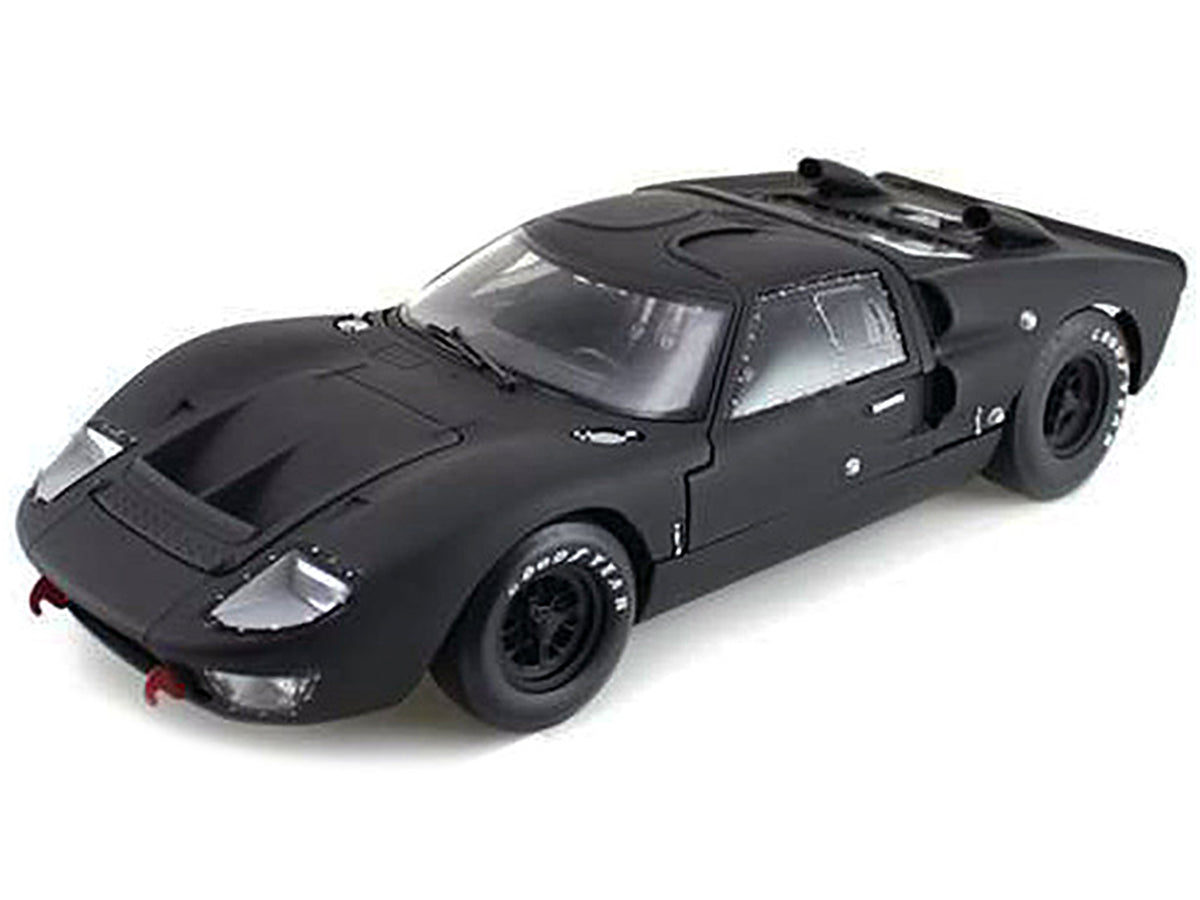 1966 Ford GT-40 GT40 MK 2 Matt Black 1/18 Diecast Car Model by Shelby Collectibles - image 2