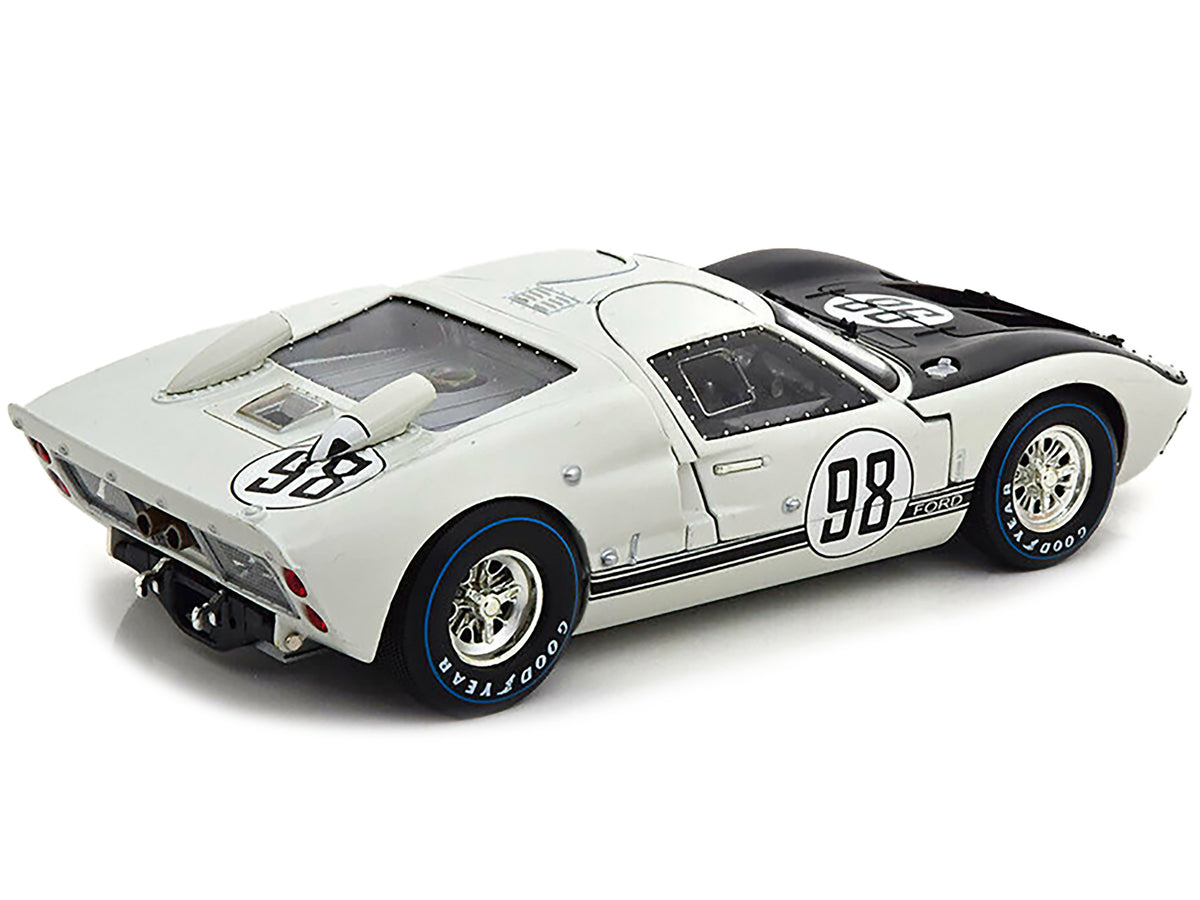 1966 Ford GT-40 MK 2 #98 White 1/18 Diecast Car Model by Shelby Collectibles - image 3