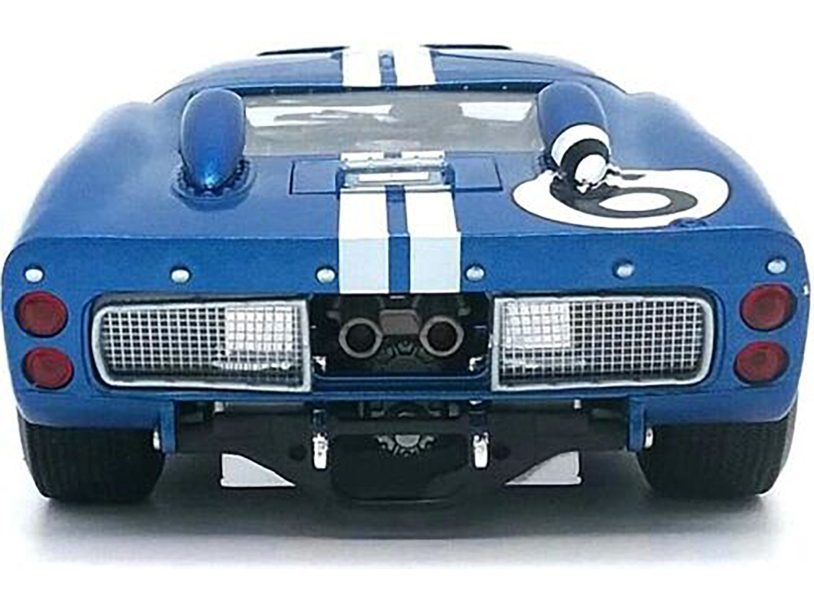1966 Ford GT-40 MK 2 Blue #6 1/18 Diecast Car Model by Shelby Collectibles