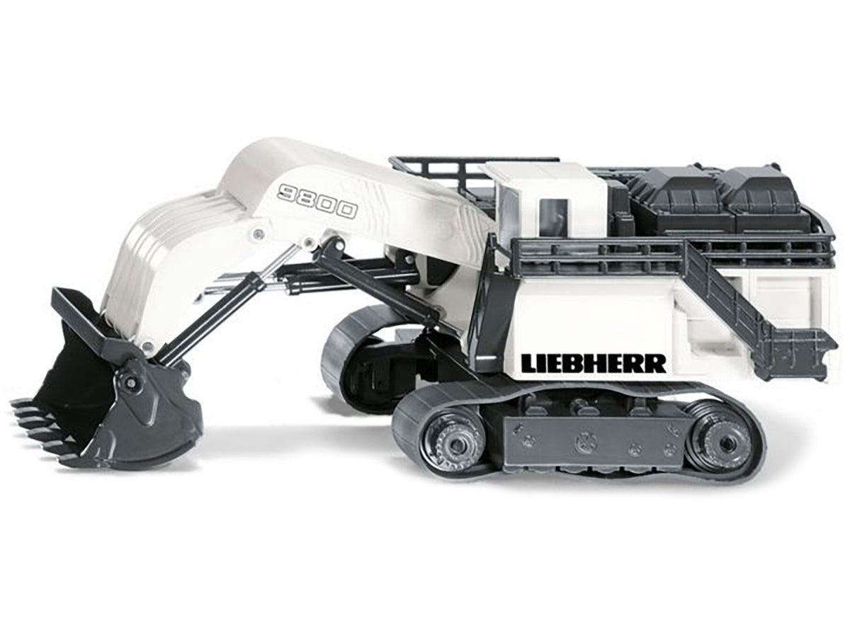 Liebherr R9800 Mining Excavator White and Gray 1/87 (HO) Diecast Model by Siku - image 2