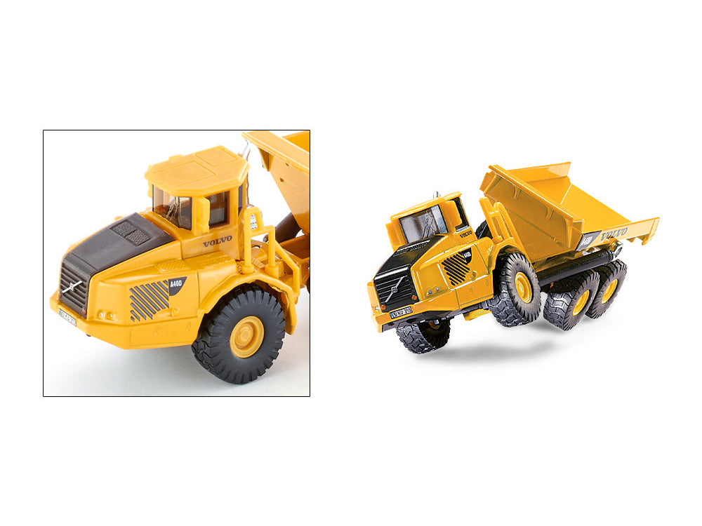 Volvo A40D Dump Truck Yellow 1/87 (HO) Diecast Model by Siku - image 5