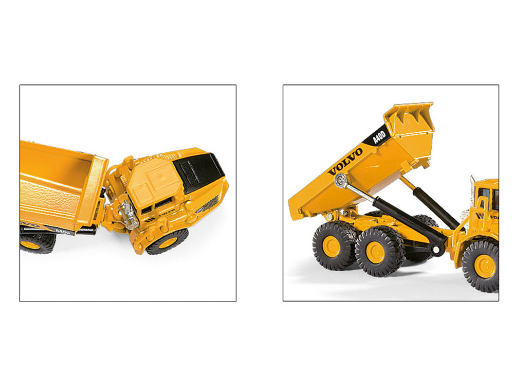 Volvo A40D Dump Truck Yellow 1/87 (HO) Diecast Model by Siku - image 4