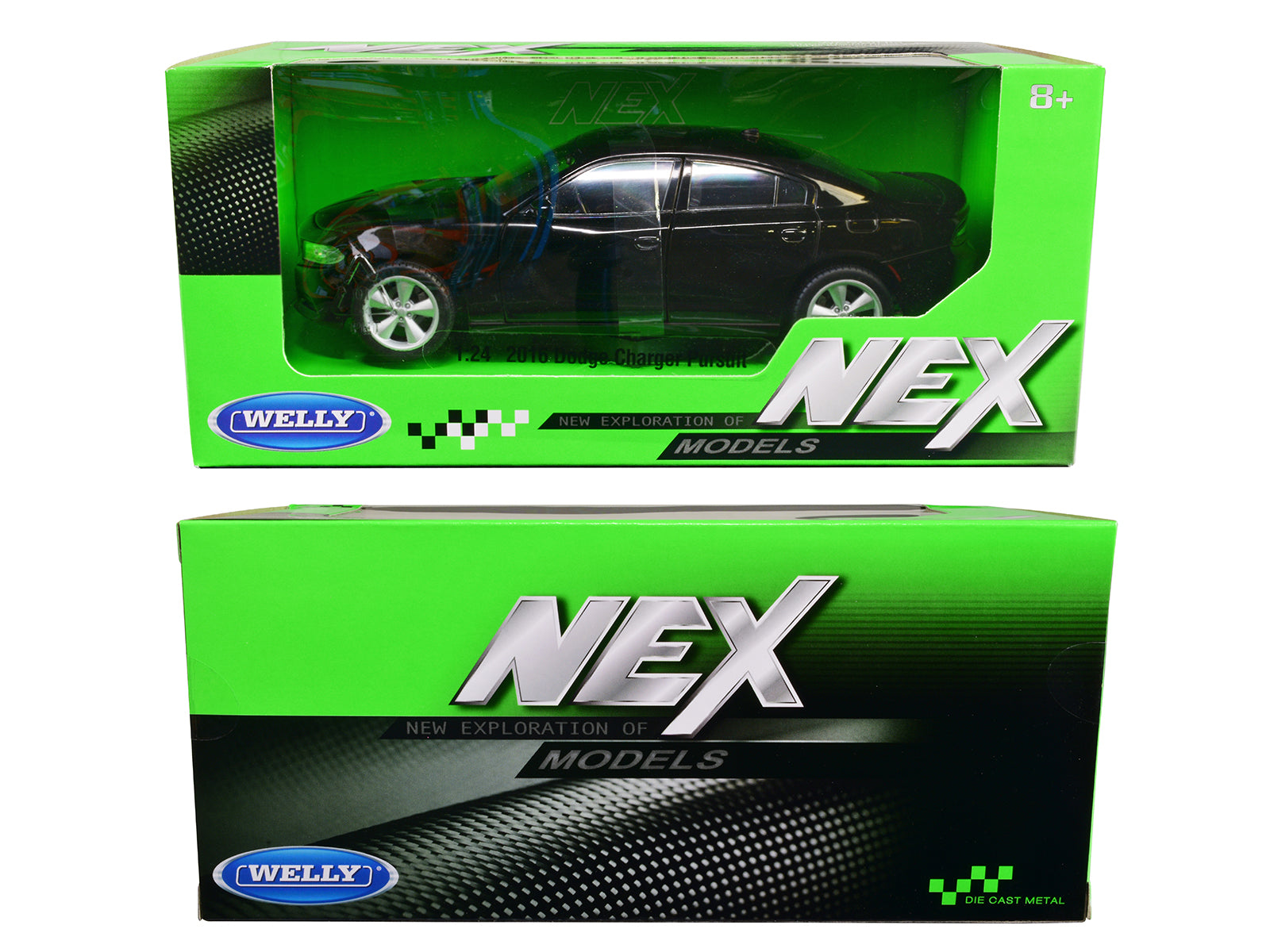 2016 Dodge Charger R/T Black "NEX Models" 1/24-1/27 Diecast Model Car by Welly - image 3