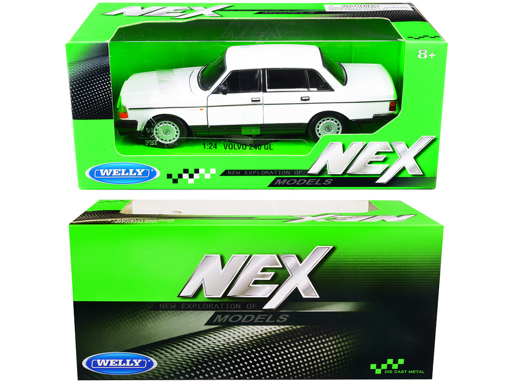Volvo 240 GL White "NEX Models" 1/24 Diecast Model Car by Welly - image 3